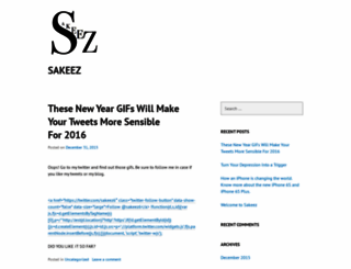 sakeez.wordpress.com screenshot