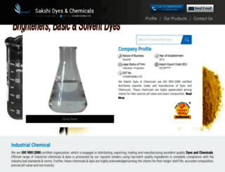 sakshidyesandchemicals.in screenshot