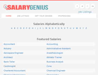 salarygenius.com screenshot