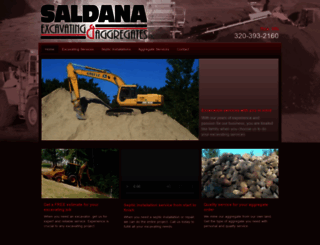 saldanaexcavating.com screenshot
