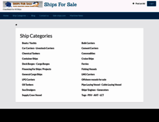 sale-ships.com screenshot