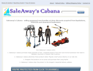 saleawayscabana.com screenshot