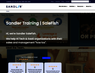salefish.sandler.com screenshot