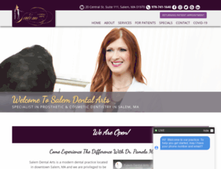 salemdentalartsma.com screenshot