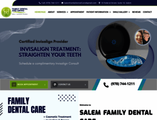 salemfamilydentalcare.com screenshot