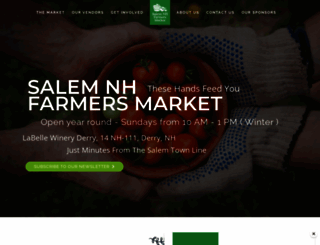 salemnhfarmersmarket.org screenshot