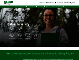 salemu.edu screenshot