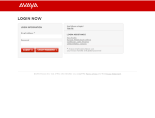 sales.avaya.com screenshot