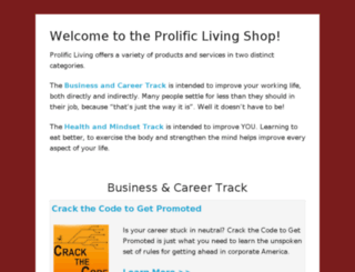 sales.prolificliving.com screenshot
