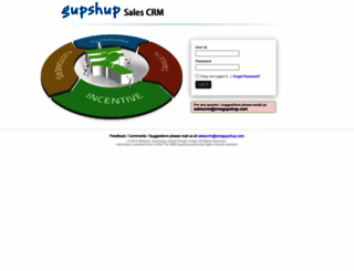 salescrm.smsgupshup.com screenshot