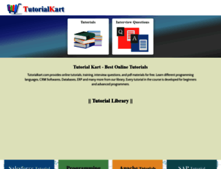 salesforce.tutorialkart.com screenshot