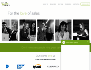 salestalentagency.com screenshot