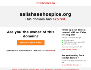 salishseahospice.org screenshot