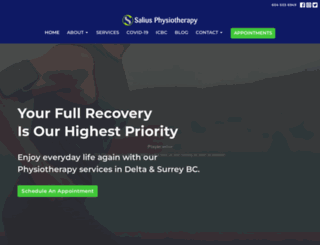 saliusphysiotherapy.com screenshot