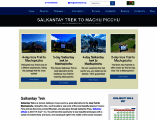 salkantaytrek.org screenshot