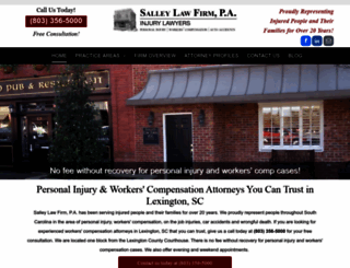 salleylawfirm.com screenshot