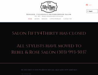 salonfifty4thirty.com screenshot