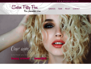salonfiftyfive.com screenshot