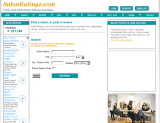 salonratingz.com screenshot