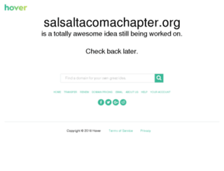 salsaltacomachapter.org screenshot