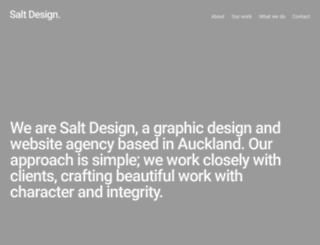 saltdesign.co.nz screenshot