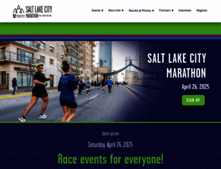 saltlakecitymarathon.com screenshot