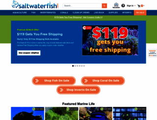saltwaterfish.com screenshot