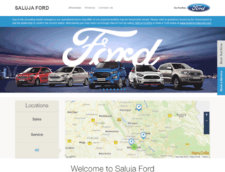 salujaford.in screenshot