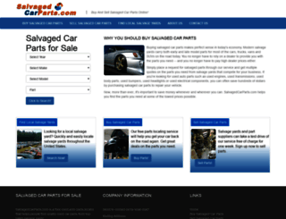 salvagedcarparts.com screenshot