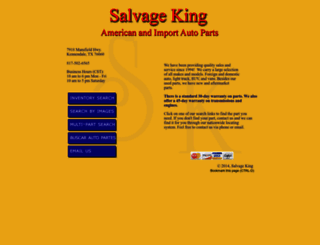 salvagekingautoparts.com screenshot