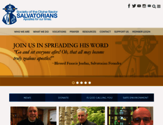 salvatorians.com screenshot