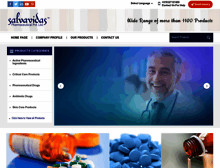 salvavidaspharmaceutical.com screenshot