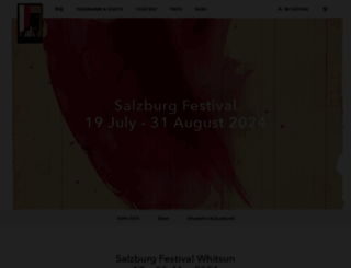 salzburgfestival.at screenshot