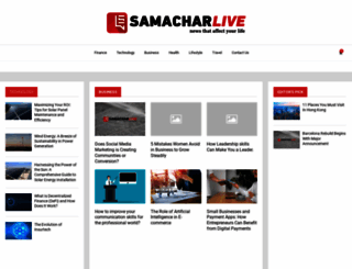 samacharlive.com screenshot