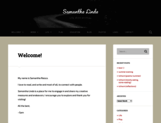 samanthalinda.wordpress.com screenshot