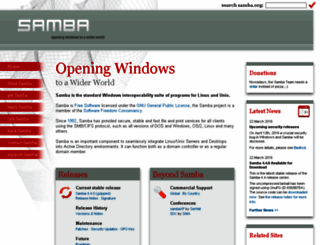 samba.org screenshot