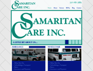 samcareambulance.com screenshot