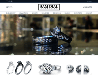 samdialjewelers.com screenshot