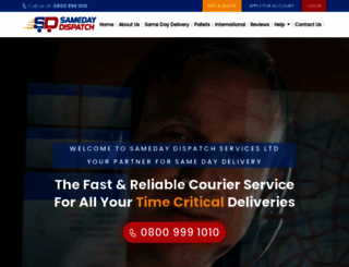 sameday-delivery.co.uk screenshot