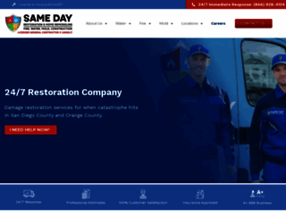 samedaycarpetcare.com screenshot