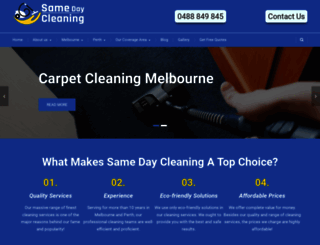 samedaycleaning.com.au screenshot