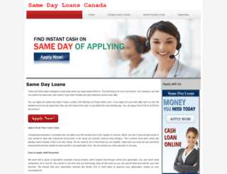 samedayloanscanada.com screenshot