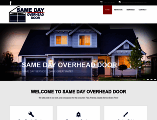 samedayoverheaddoor.com screenshot