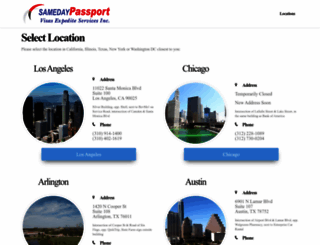 samedaypassport-visa.com screenshot