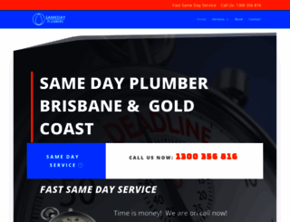 samedayplumbers.com.au screenshot