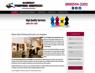 samedayprintingservices.net screenshot