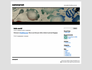 samerprost.wordpress.com screenshot