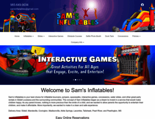 saminflatables.com screenshot