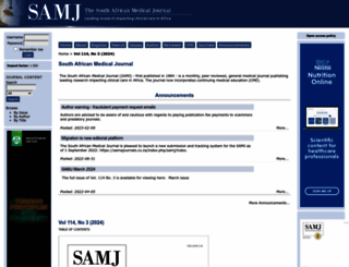samj.org.za screenshot