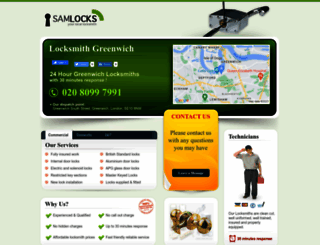 samlocksmithgreenwich.co.uk screenshot